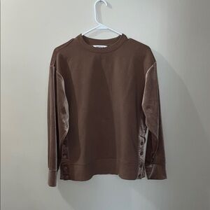 Athleta Long Sleeve Top with Velvet Details